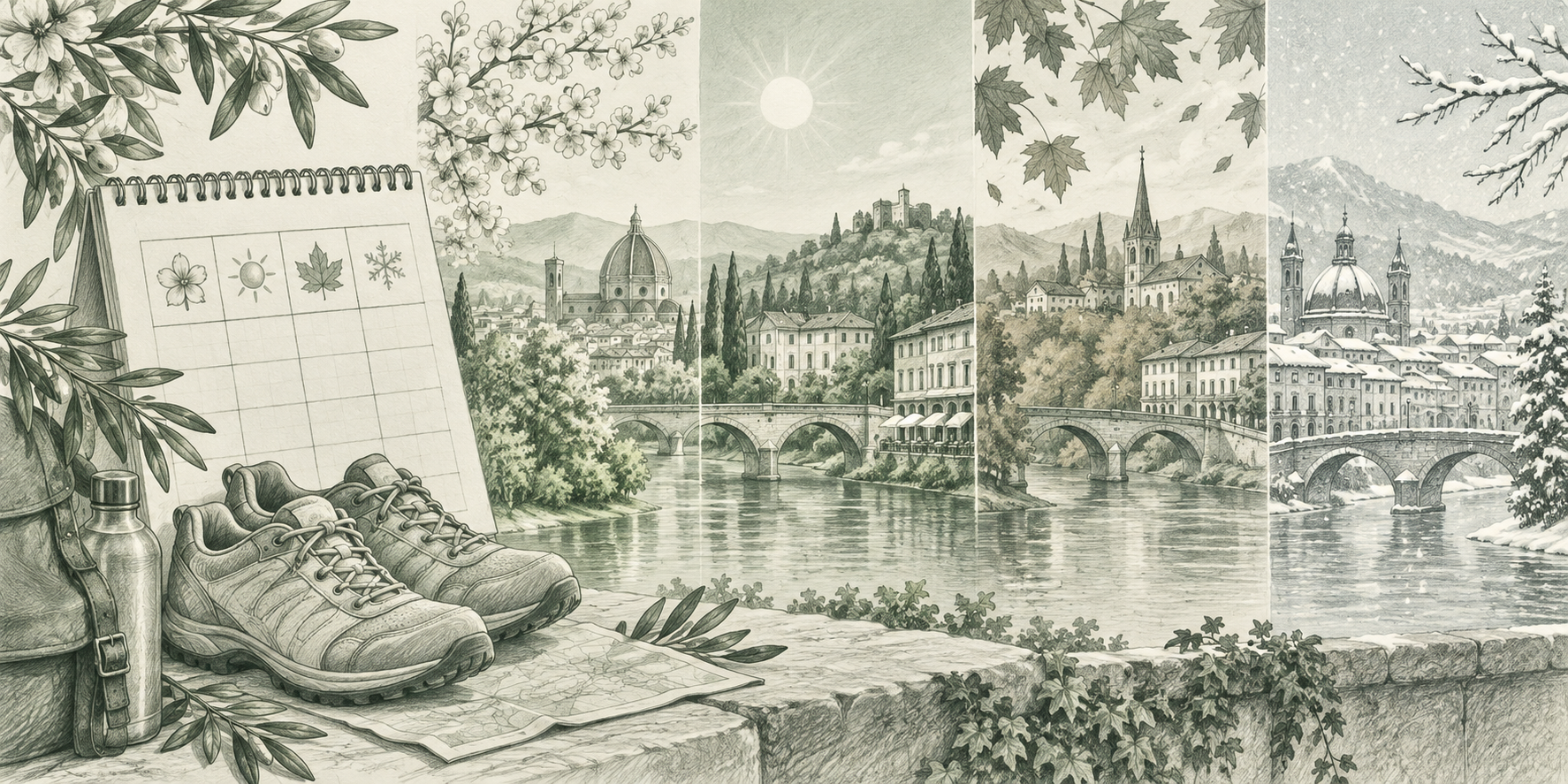 Seasonal calendar for European travel